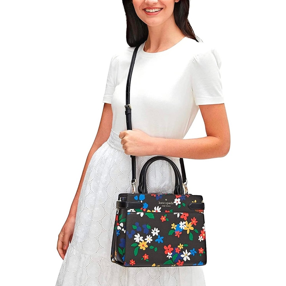 🎄Kate Spade Sailing Staci Floral Satchel